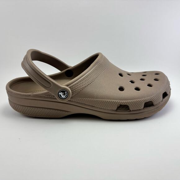 CROCS Classic Brown Clogs Size M10 W12 - Picture 1 of 12